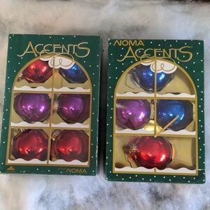 Vintage noma accents Christmas balls